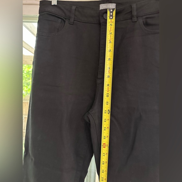 DL1961 High Rise Wide Leg Hepburn Ashwell Raw Frayed Hem size 31 - Picture 12 of 16